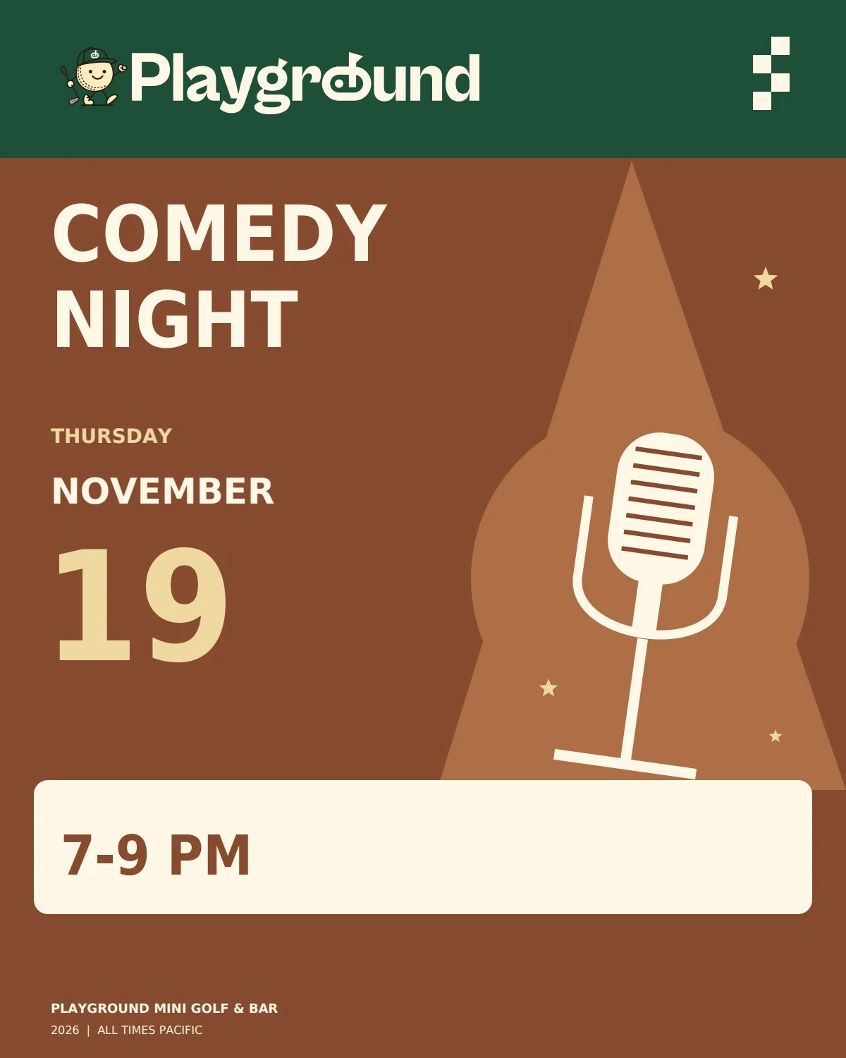 Comedy Night · November 19 promotional graphic