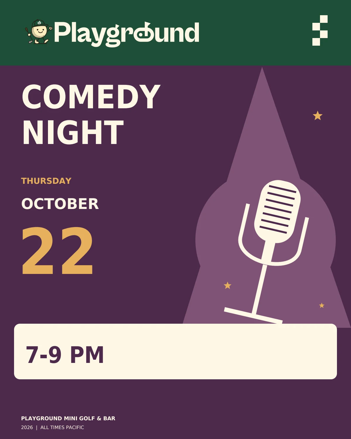 Comedy Night · October 22 promotional graphic