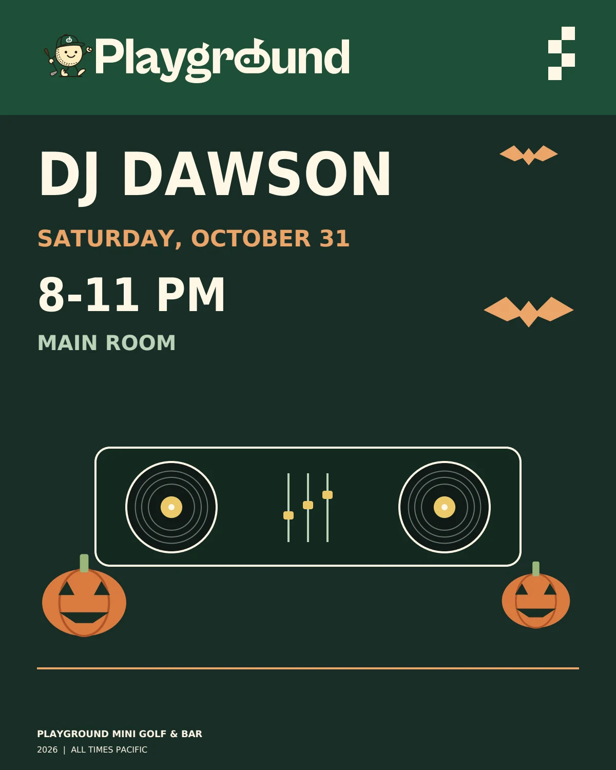 DJ Dawson · Halloween Night promotional graphic