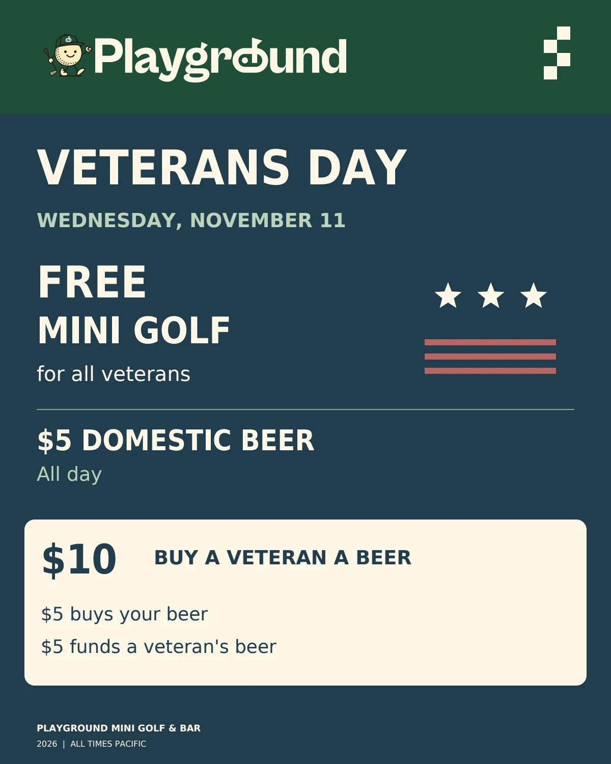 Veterans Day promotional graphic